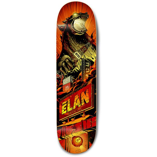 élan Godzilla Skateboard Deck