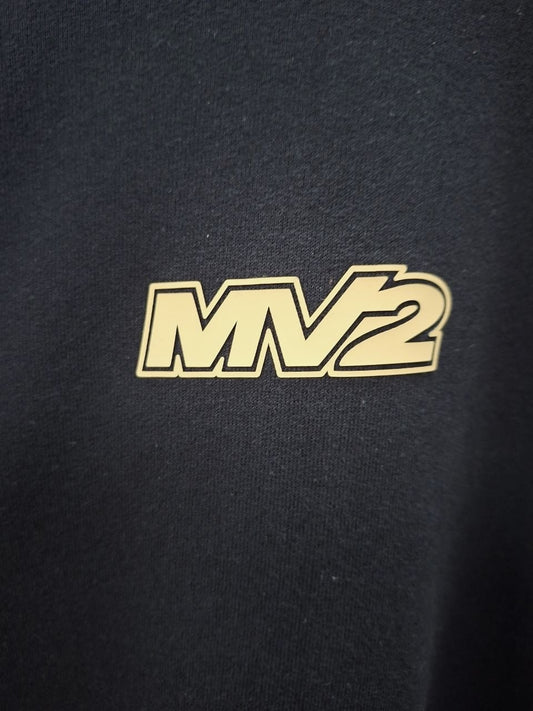 Mv2 Keyline logo hoodie (Black)