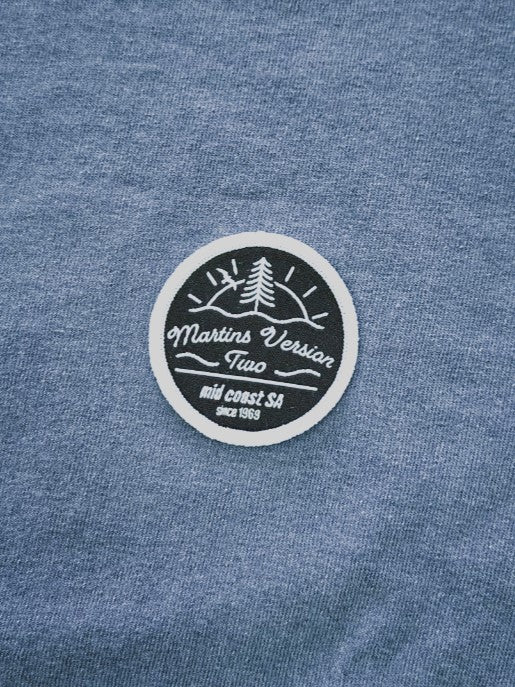 Mv2 Patch logo tee (Blue)