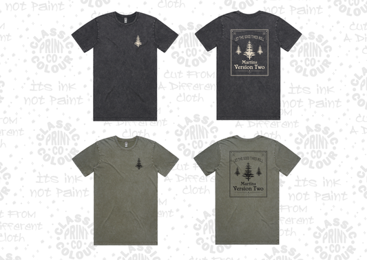 Mv2 Tree tee Mens washed