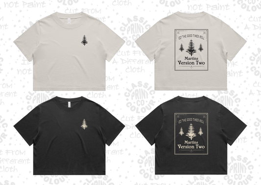 Mv2 Tree relaxed crop tee women's