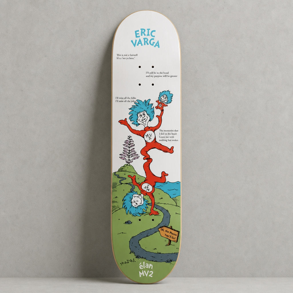 Mv2 x Elan x Varga skateboard deck