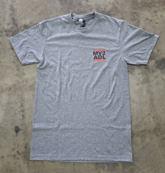 Mv2 Run logo tee (Grey)